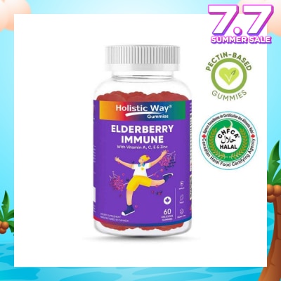 HOLISTIC WAY Elderberry Immune Gummy (Support Healthy Immune Function And Overall Wellness) 60s