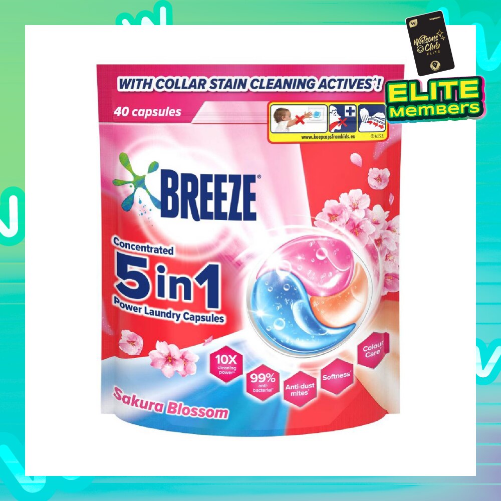 5 in 1 Power Laundry Capsule Sakura Blossom 40s