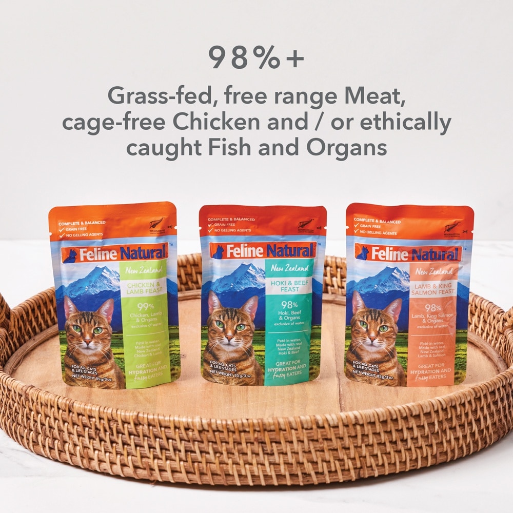 Multipack Beef & Hoki Feast Pouch Cat Food 85g x 12s (Per Box) image