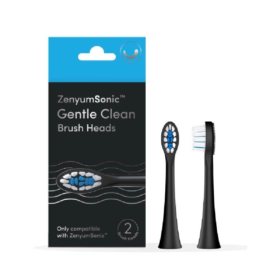 ZenyumSonic Gentle Clean Brush Heads (Black) 2s