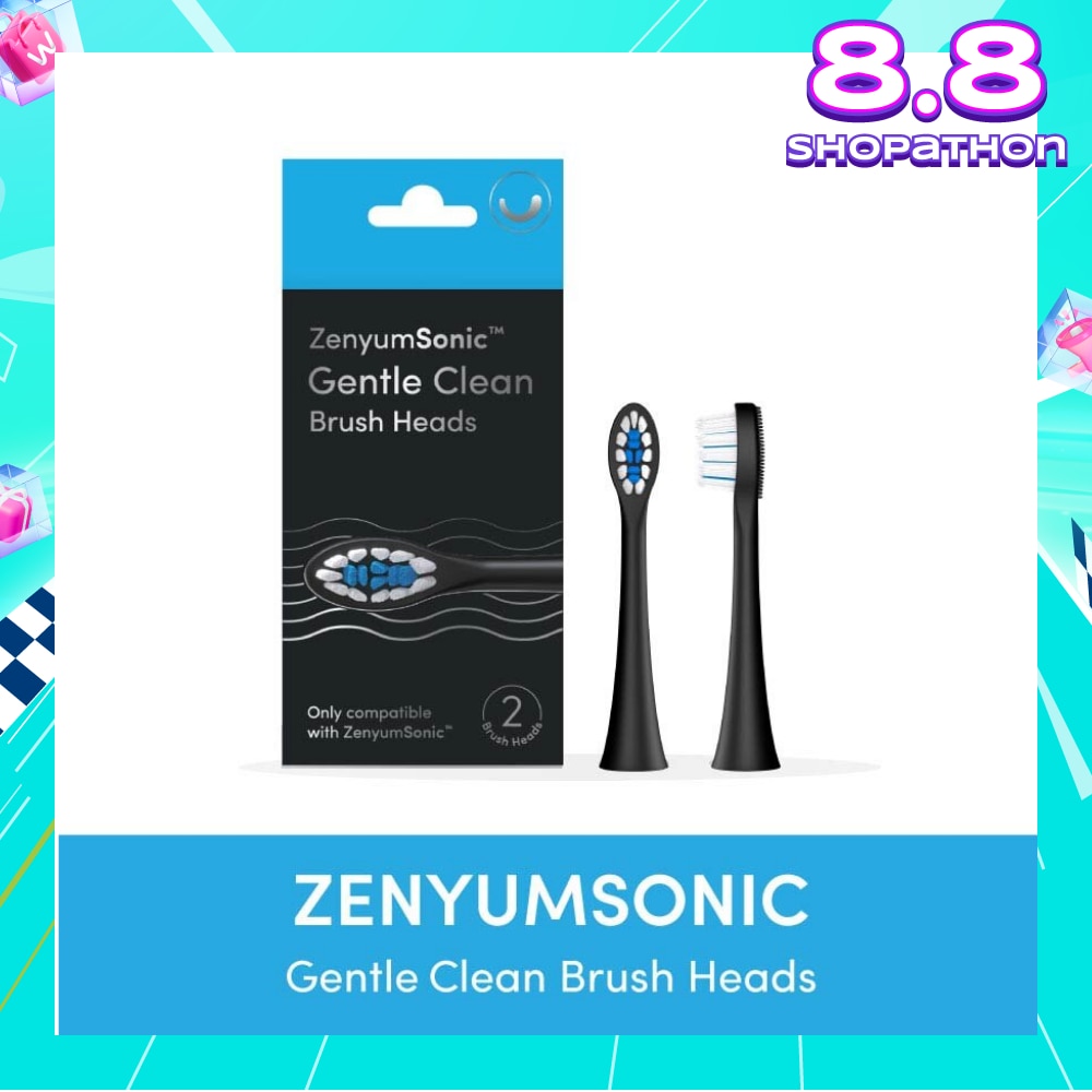 Sonic Gentle Clean Brush Head Black 2s