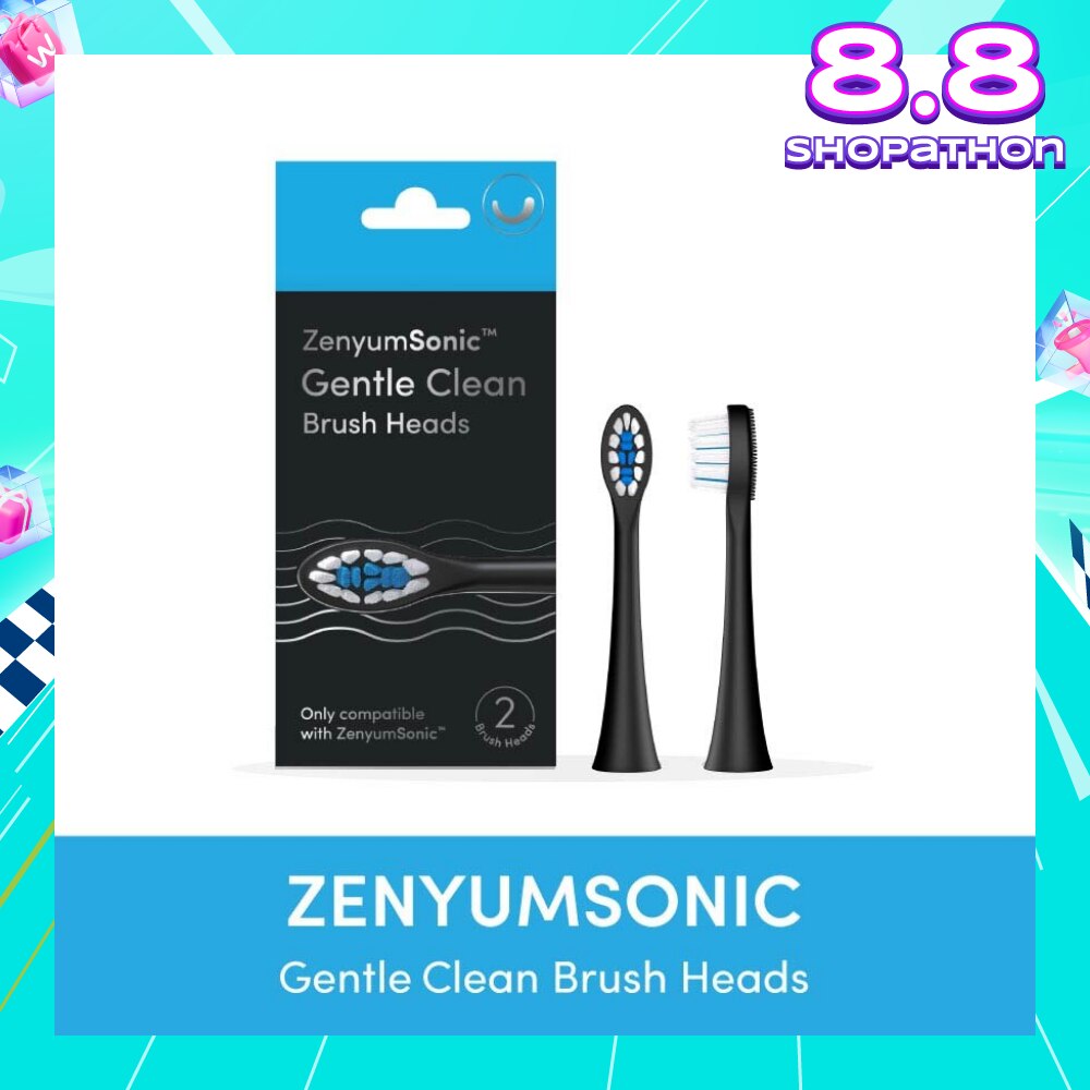 Sonic Gentle Clean Brush Head Black 2s