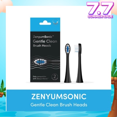 ZENYUM Sonic Gentle Clean Brush Head Black 2s (Expiry: Nov`2025)