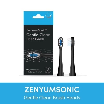 ZENYUM ZenyumSonic Gentle Clean Brush Heads (Black) 2s