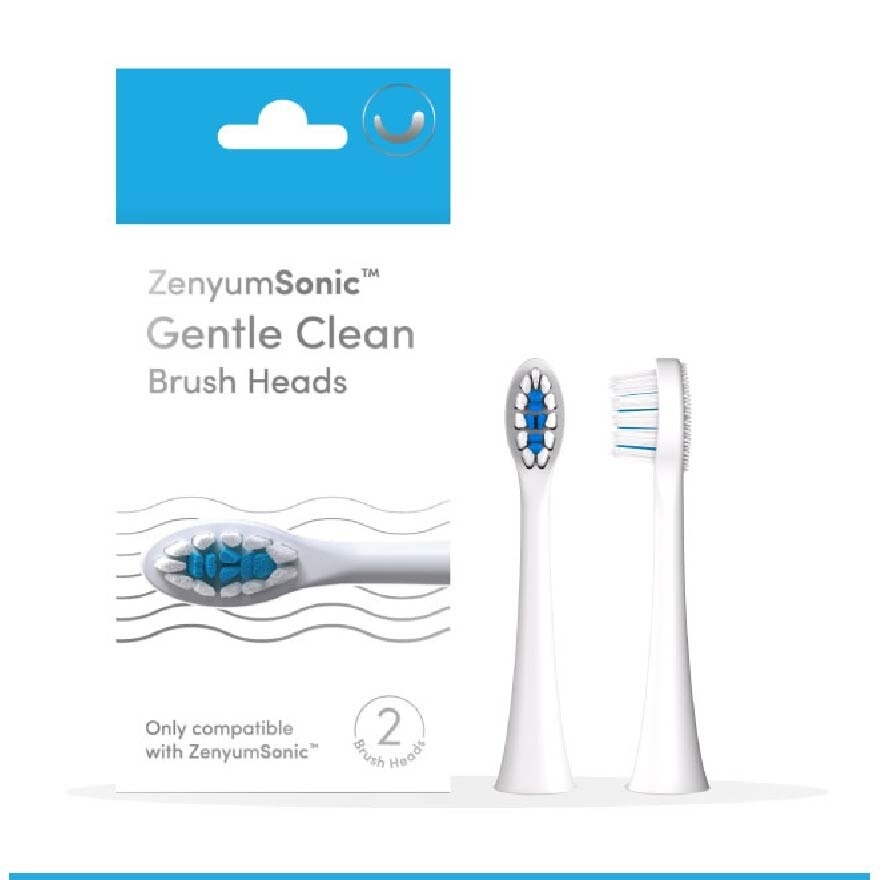 ZenyumSonic Gentle Clean Brush Heads (White) 2s