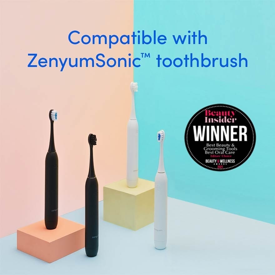 ZenyumSonic Gentle Clean Brush Heads (White) 2s