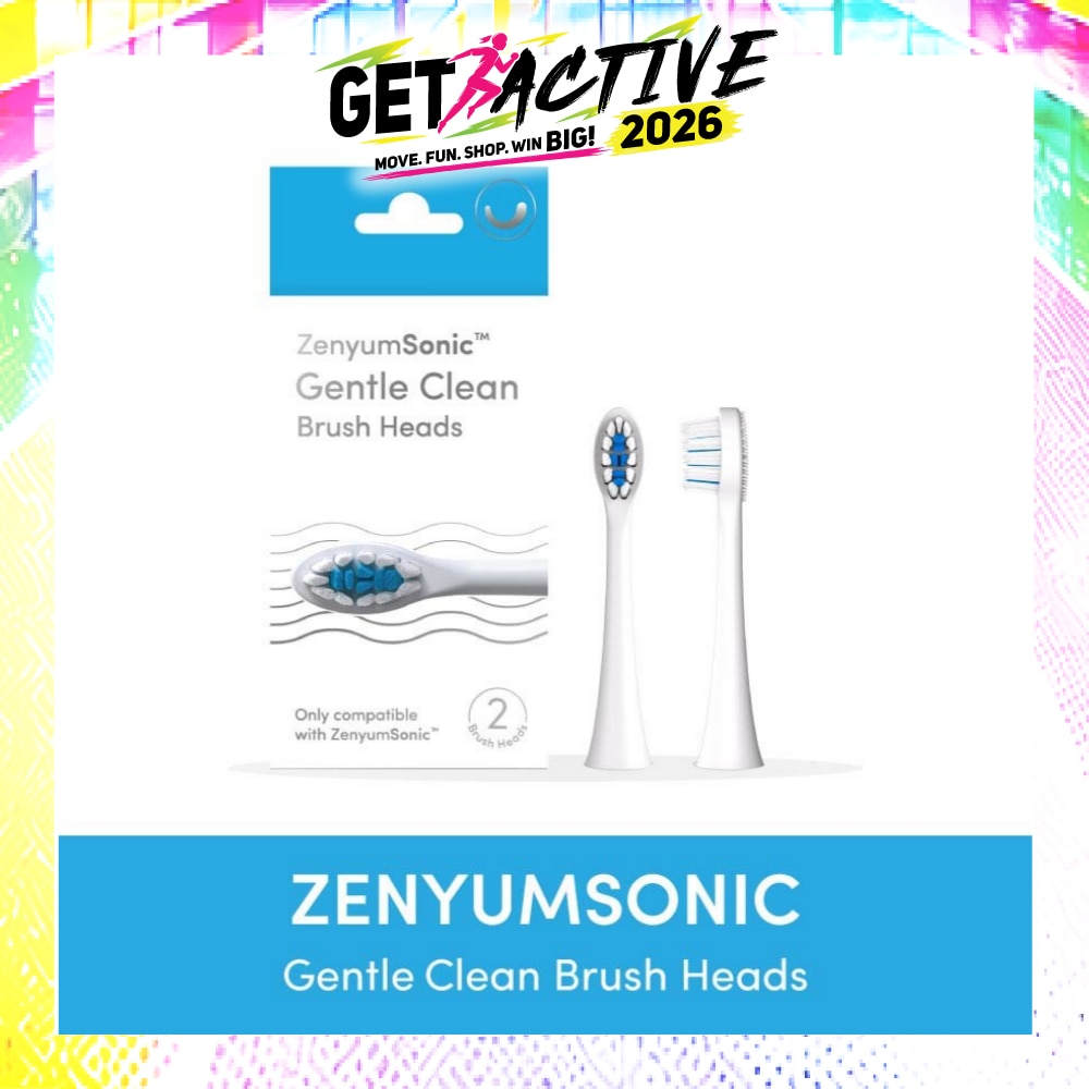 ZenyumSonic Gentle Clean Brush Heads (White) 2s image
