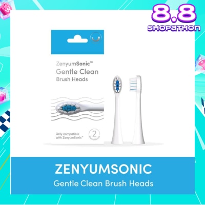ZENYUM ZenyumSonic Gentle Clean Brush Heads (White) 2s