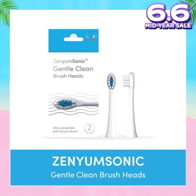 ZENYUM ZenyumSonic Gentle Clean Brush Heads (White) 2s