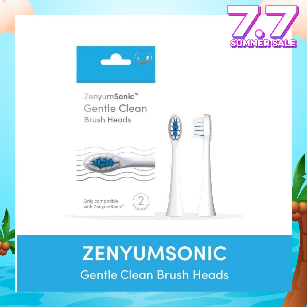 ZenyumSonic Gentle Clean Brush Heads (White) 2s