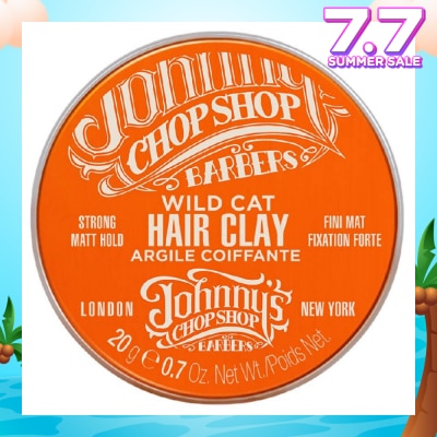 JOHNNY'S CHOP SHOP Wild Cat Hair Clay (Strong Hold) 70g