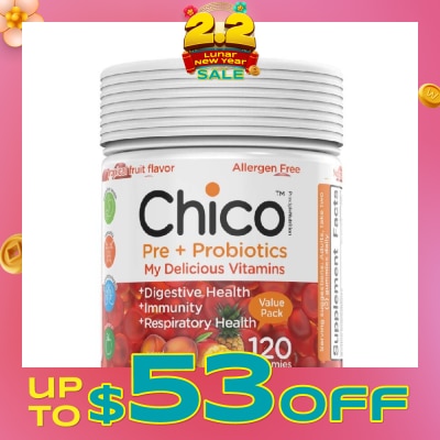 CHICO Pre And Probiotics (Promotes Digestive, Joint, Heart Health) 120s (Expiry: Oct`2026)
