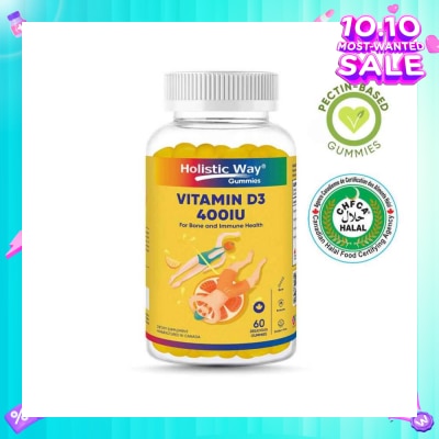HOLISTIC WAY Vitamin D3 400Iu Gummy (For Healthy Bones And Teeth) 60s