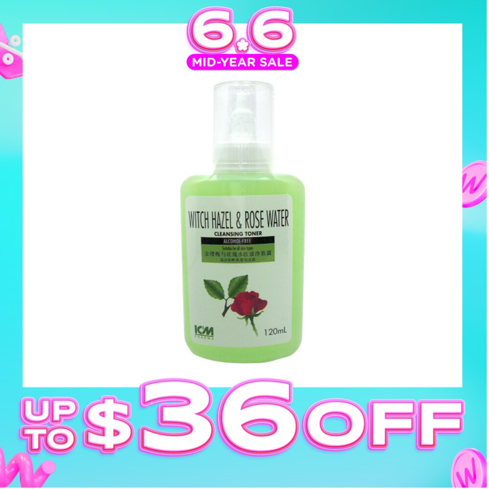 Witch Hazel & Rose Water Cleansing Toner 120mL