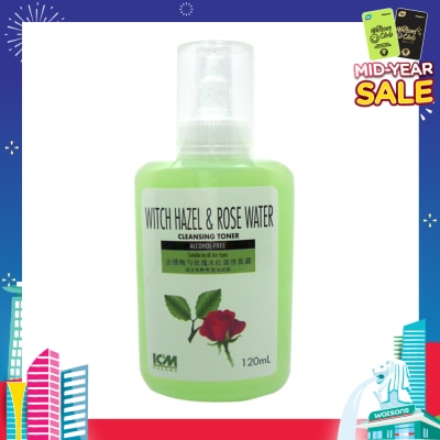 ICM PHARMA Witch Hazel & Rose Water Cleansing Toner 120mL