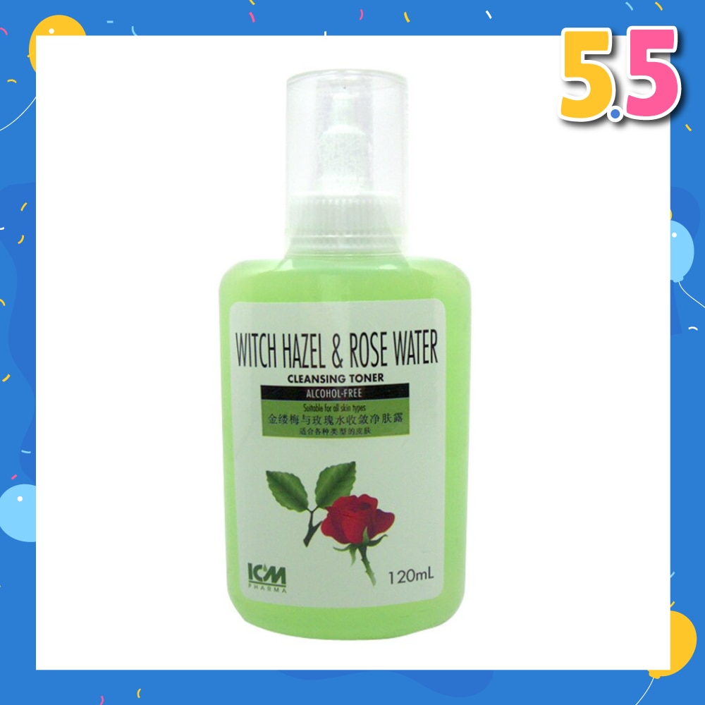 Witch Hazel & Rose Water Cleansing Toner 120mL