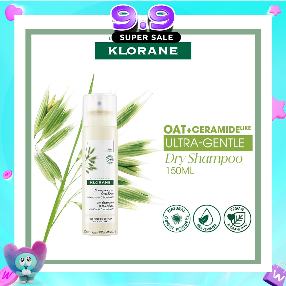 Ultra-Gentle Dry Shampoo with Oat & Ceramide (To Gently Cleanses, Repairs Damage & Protect Scalp & Hair) 150ml image