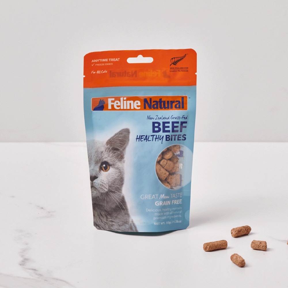 Beef Healthy Bites Cat Treats 50g image