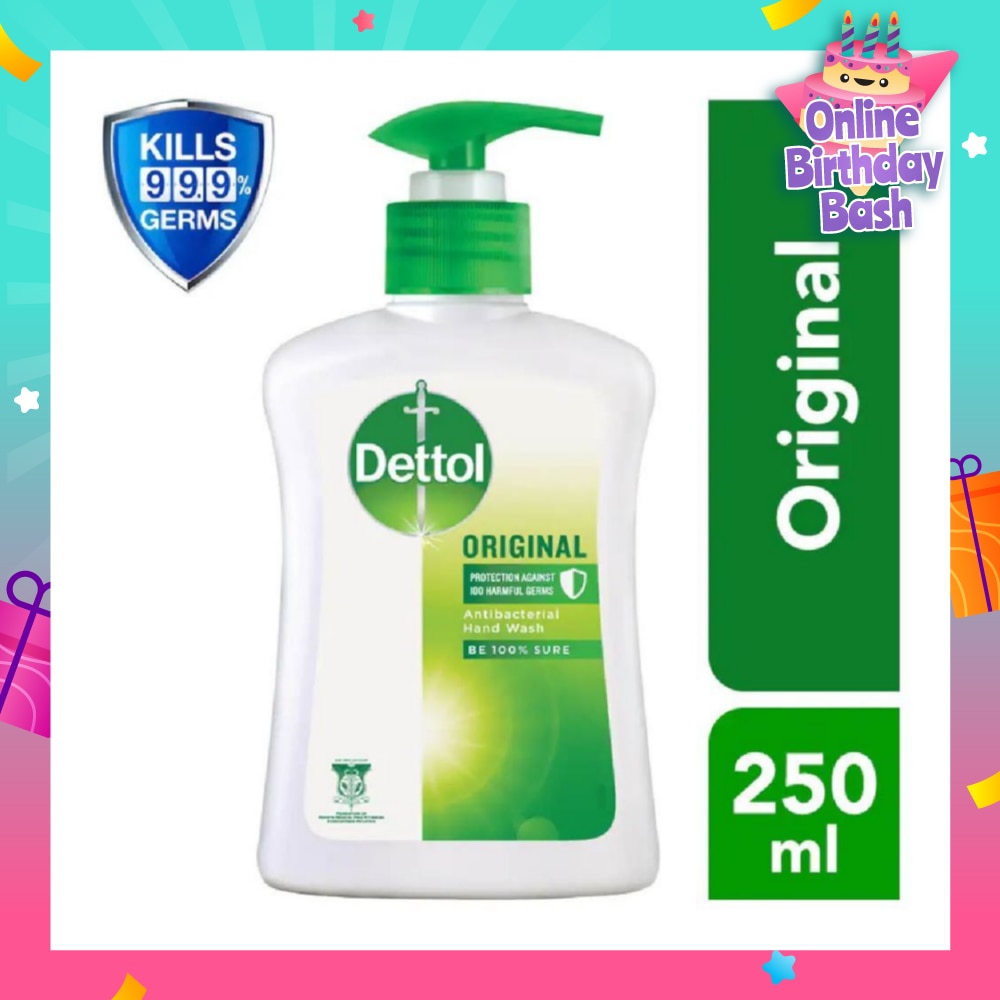 Anti-Bacterial Liquid Hand Wash Original (Kills 99.9% Germs) 250ml