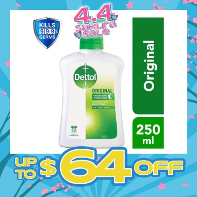 DETTOL - Anti-Bacterial Liquid Hand Wash Original (Kills 99.9% Germs) 250ml