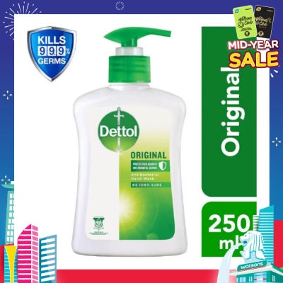 DETTOL Anti-Bacterial Liquid Hand Wash Original (Kills 99.9% Germs) 250ml