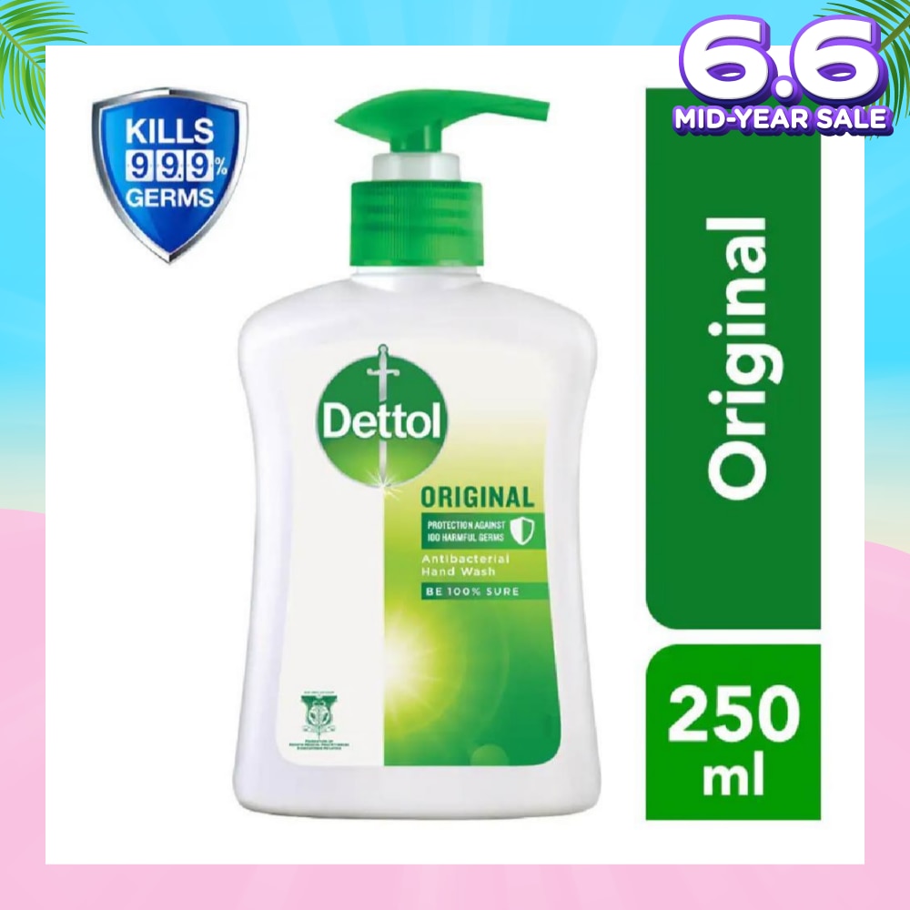Anti-Bacterial Liquid Hand Wash Original (Kills 99.9% Germs) 250ml