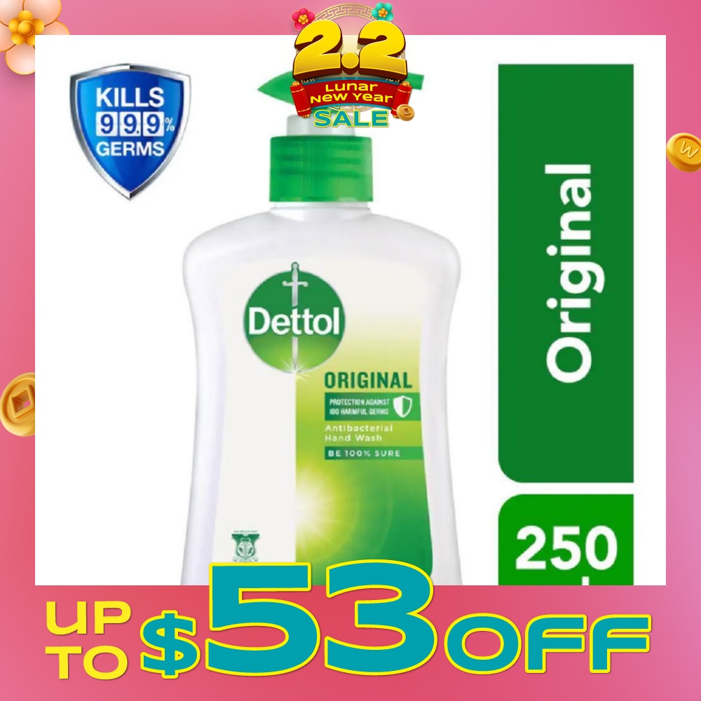 Anti-Bacterial Liquid Hand Wash Original (Kills 99.9% Germs) 250ml