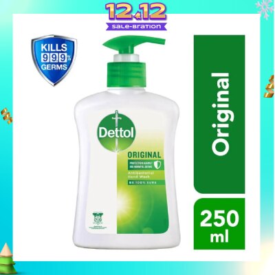 DETTOL Anti-Bacterial Liquid Hand Wash Original (Kills 99.9% Germs) 250ml