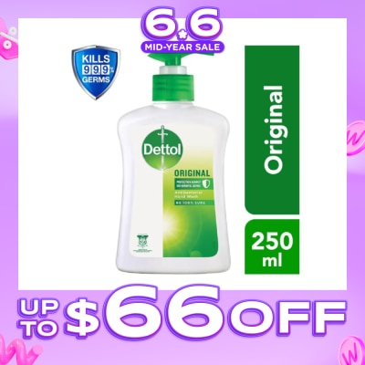 DETTOL - Anti-Bacterial Liquid Hand Wash Original (Kills 99.9% Germs) 250ml