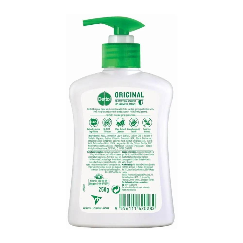 Anti-Bacterial Liquid Hand Wash Original (Kills 99.9% Germs) 250ml