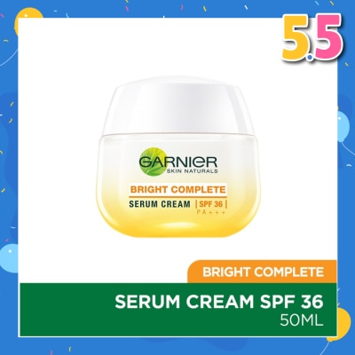 GARNIER Bright Complete Multi-Action Serum Brightening Day Cream SPF 30 PA+++ 50ml
