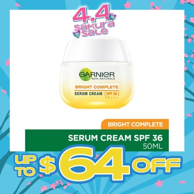 GARNIER - Bright Complete Multi-Action Serum Brightening Day Cream SPF 30 PA+++ 50ml