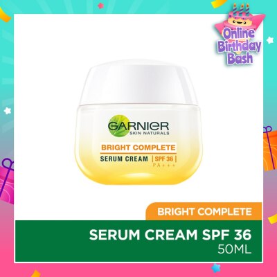 GARNIER Bright Complete Multi-Action Serum Brightening Day Cream SPF 30 PA+++ 50ml