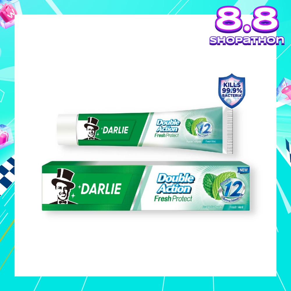 Double Action Fresh Protect Toothpaste Fresh Mint (12 Hour Bacterial Defense) 180g