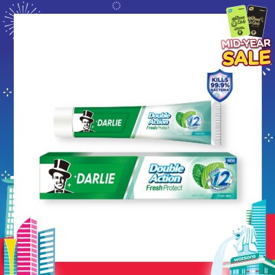 DARLIE Double Action Fresh Protect Toothpaste Fresh Mint (12 Hour Bacterial Defense) 180g