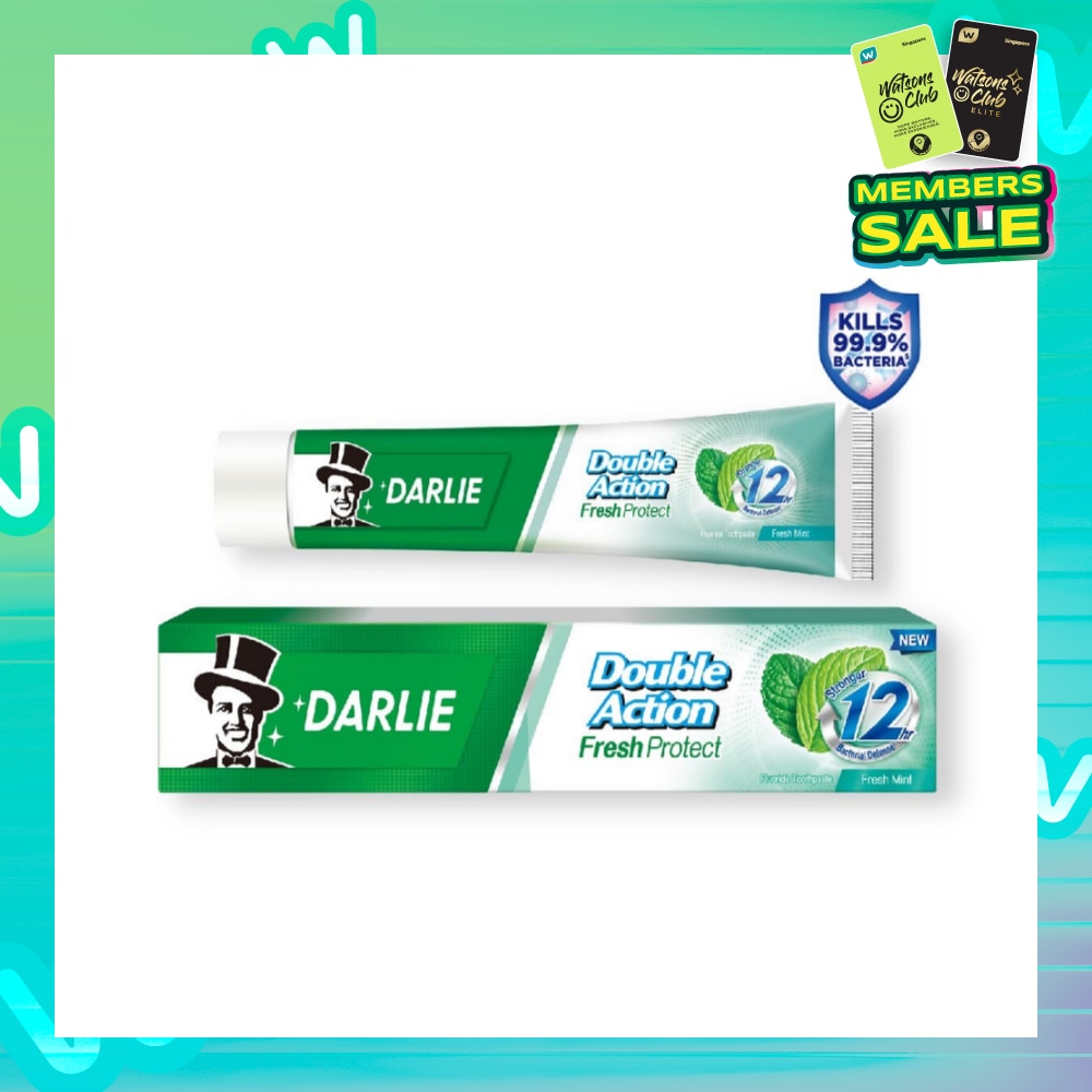 Double Action Fresh Protect Toothpaste Fresh Mint (12 Hour Bacterial Defense) 180g