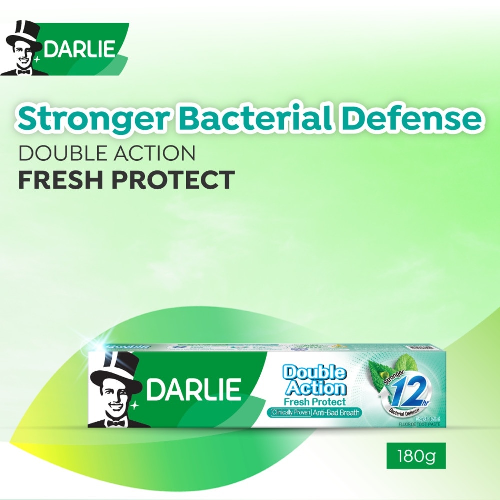 Double Action Fresh Protect Freshness Toothpaste Fresh Mint 180g