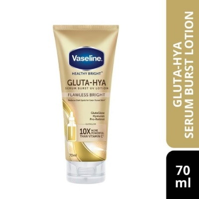 VASELINE Healthy Bright Gluta-Hya Serum Burst UV Lotion Dewy Radiance (Reduce dark Spots) 70ml