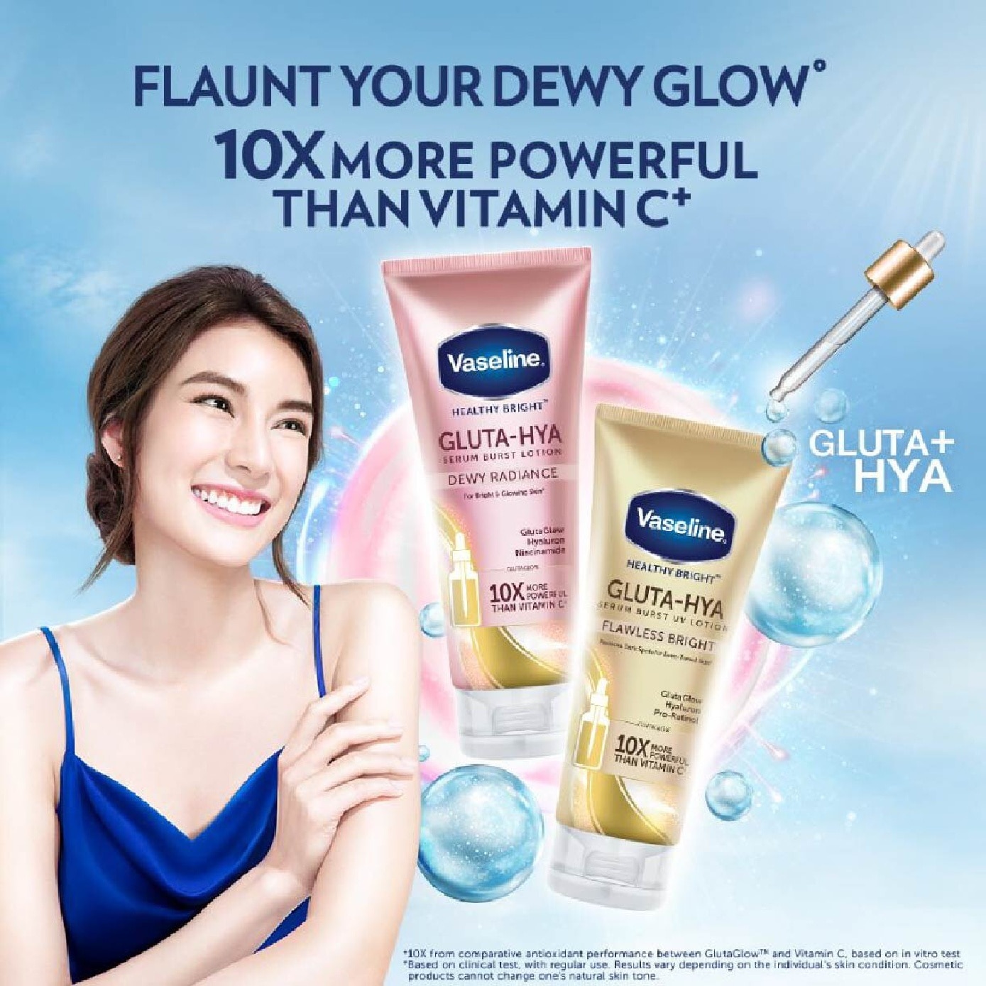 Healthy Bright Gluta-Hya Serum Burst Lotion Dewy Radiance 300ml