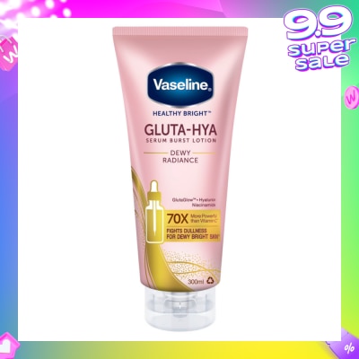 VASELINE Healthy Bright Gluta-Hya Serum Burst Lotion Dewy Radiance (For Bright & Glowing Skin) 300ml