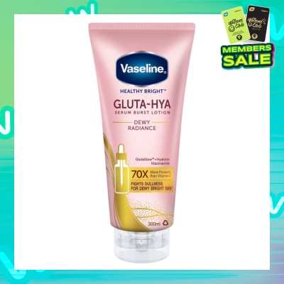 VASELINE Healthy Bright Gluta-Hya Serum Burst Lotion Dewy Radiance (For Bright & Glowing Skin) 300ml