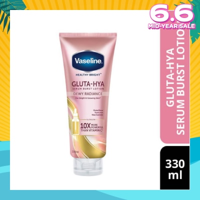 VASELINE Healthy Bright Gluta-Hya Serum Burst Lotion Dewy Radiance (For Bright & Glowing Skin) 330ml