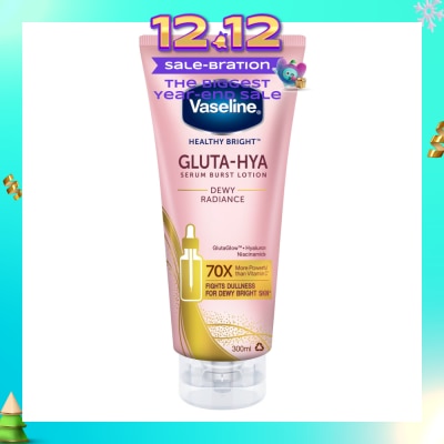VASELINE Healthy Bright Gluta-Hya Serum Burst Lotion Dewy Radiance (For Bright & Glowing Skin) 300ml