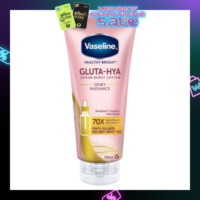 VASELINE Healthy Bright Gluta-Hya Serum Burst Lotion Dewy Radiance (For Bright & Glowing Skin) 300ml