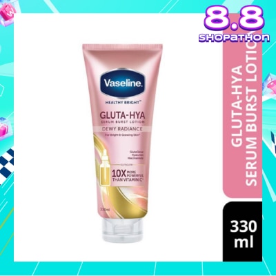 VASELINE Healthy Bright Gluta-Hya Serum Burst Lotion Dewy Radiance (For Bright & Glowing Skin) 330ml
