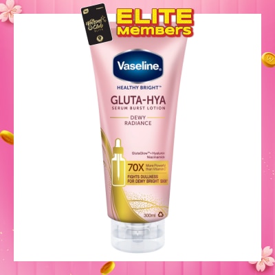 VASELINE Healthy Bright Gluta-Hya Serum Burst Lotion Dewy Radiance (For Bright & Glowing Skin) 300ml