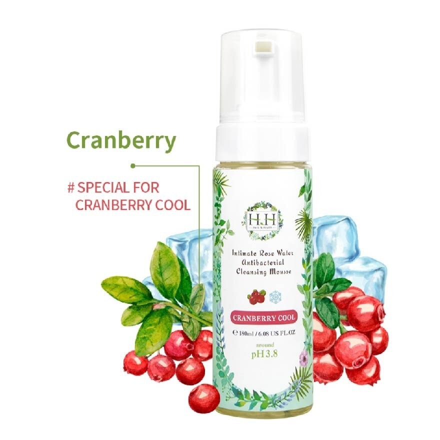 Anti Bacterial Feminine Mousse (Cranberry Cool) 180ml