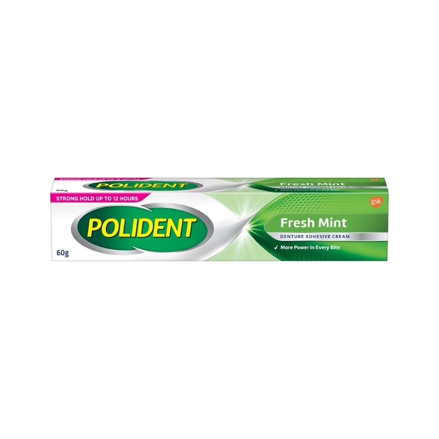 3D Hold Fresh Mint Flavour Denture Adhesive Cream (Up To 12 Hours Strong Hold) 60g