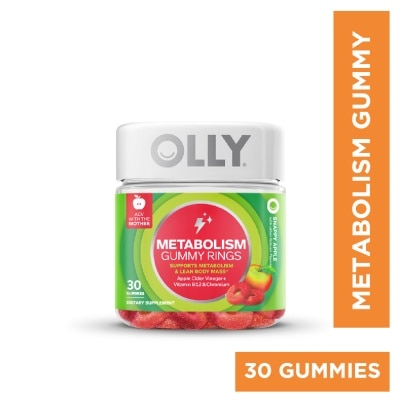 OLLY - Metabolism Gummy Rings Snappy Apple Flavour 30s