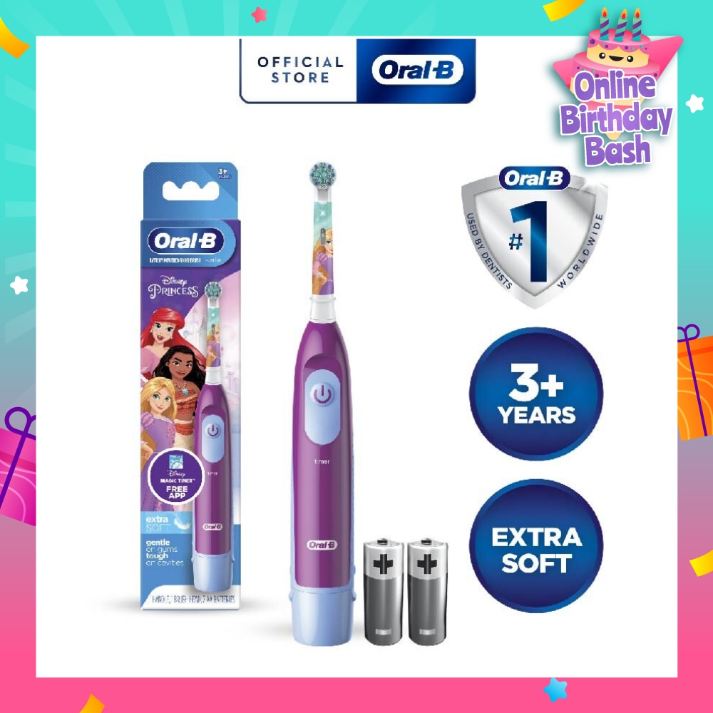 Kids Battery Powered Electric Toothbrush Princess 1s